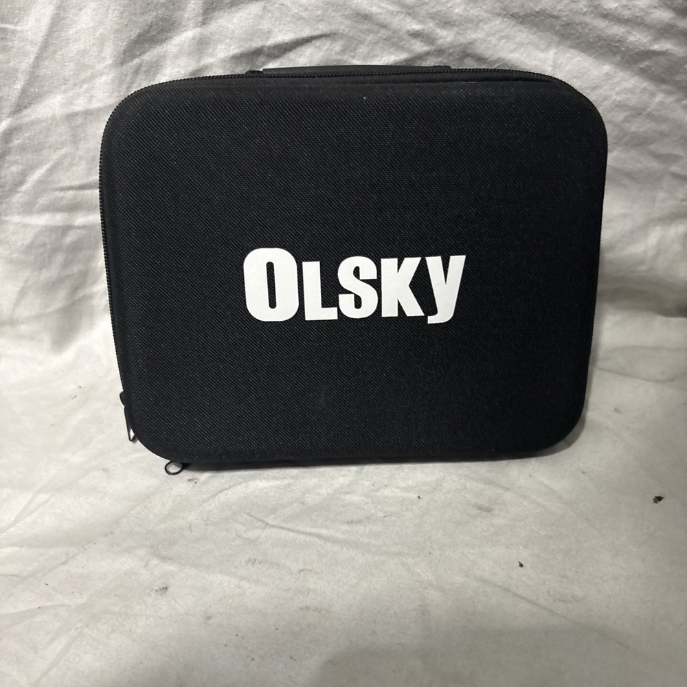 Olsky Massage Gun Gray Rechargeable Brand New Open Box Complete